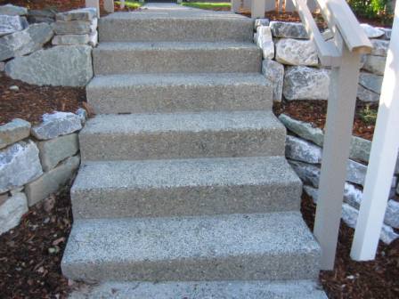 Exposed Aggregate Steps